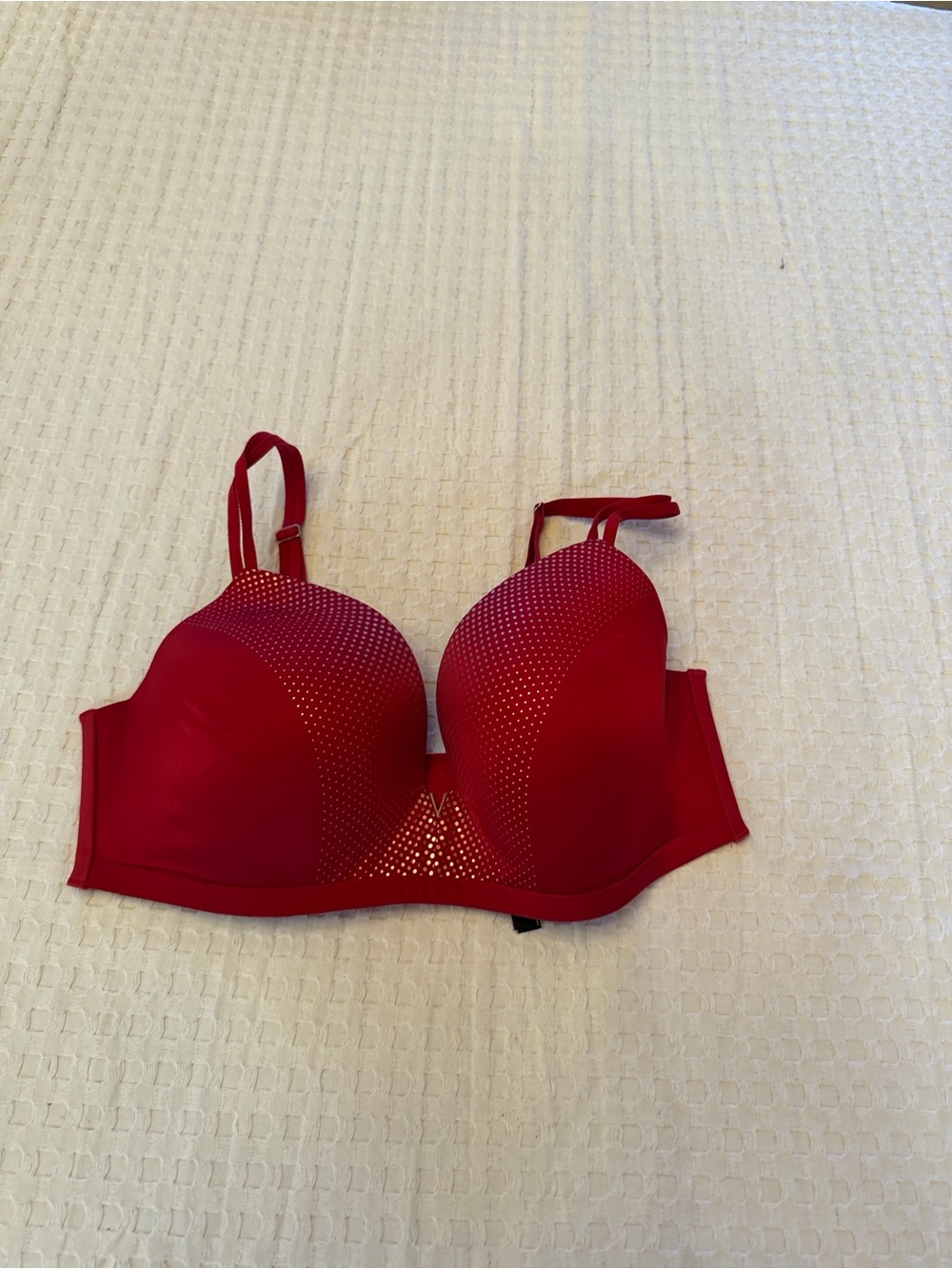 Victoria’s Secret Wireless Padded Bra | Red & Gold | 36DD